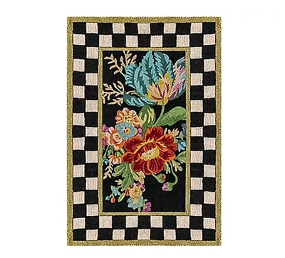 MACKENZIE-CHILDS MacKenzie Childs Flower Market 2 in x 3 in Washable Rug