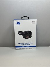 Just Wireless Bluetooth FM Transmitter Type C and USB-A Charging Port Bass