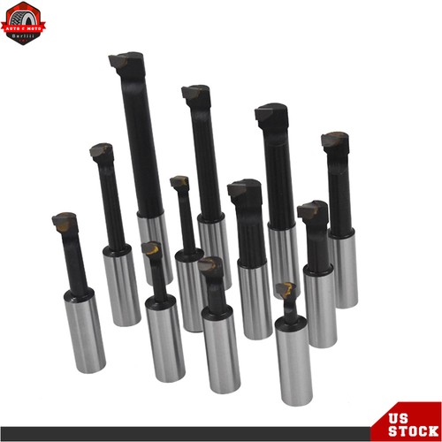 12 Pack 3/4" Boring Bar Set C6 Carbide Tipped Bars 3/4 Shank Lathe Tool - Picture 9 of 12