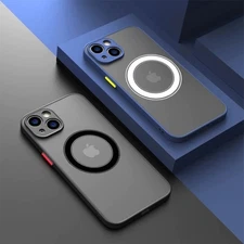 For iPhone 16 15 14 13 12 11 Pro Max Case Mag Safe Magnetic Camera Lens Cover