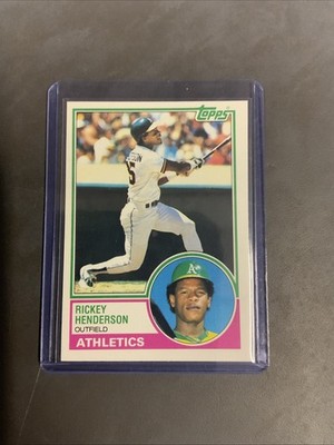 1983 Topps Rickey Henderson #180 Lot 10 Cards Total