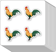 Rooster Stickers 1In for Scrapbooking, Arts, Craft, Kids DIY, Calendars Journals