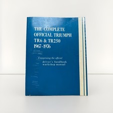 Triumph Tr-6 Tr-250 1967-1976 Shop Service Repair Manual Wiring Diagrams Engine