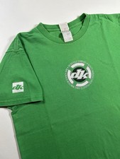 Vintage DK Bicycle Company BMX Biking Bike Brand Tee L/M 21x27 2000s Green Y2K