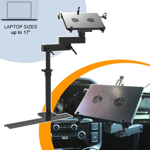 Tixo Laptop Vehicle Mount Computer Seat Mount For Auto Van Truck Universal Black