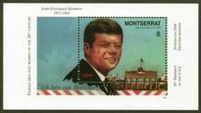 Montserrat Sc# 945, John F. Kennedy, 1998 Souv. Sheet, VF/XF MNH, SCV: $5.00