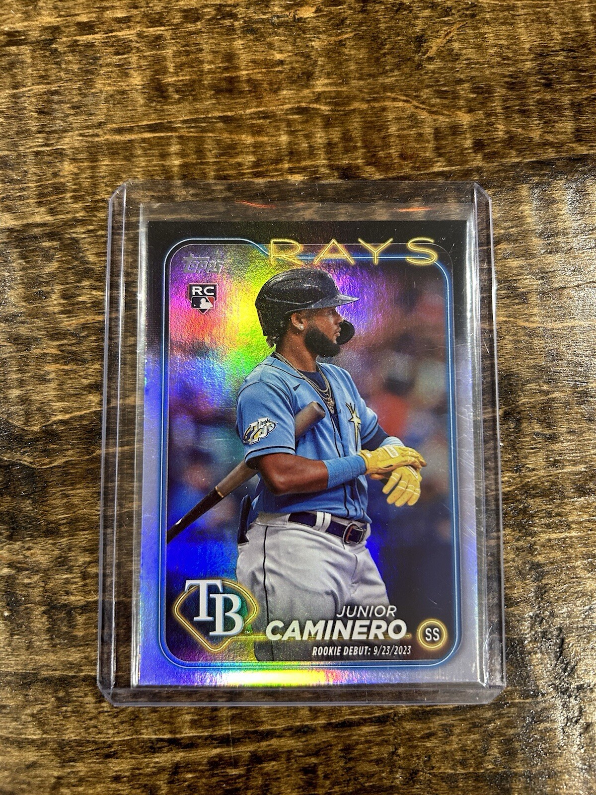 2024 Topps Update Series #US223 Rainbow Foil Rookie Debut RC Junior Caminero