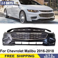 Front Bumper Cover Fascia & Grille Assembly For Chevrolet Malibu 2016 2017 2018