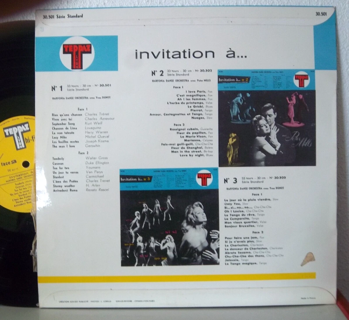 HARFONIA DANSE ORCHESTRA - YVES DUNOT - INVITATION A .. N 1 - FLEURETER - TEPPAZ