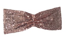 10 Sequin Rose Gold Chair Bands