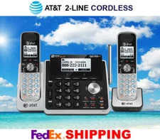 AT&T TL88102 / TL88202 2-LINE DECT 6.0 PHONE SYSTEM - 2 CORDLESS - BRAND NEW