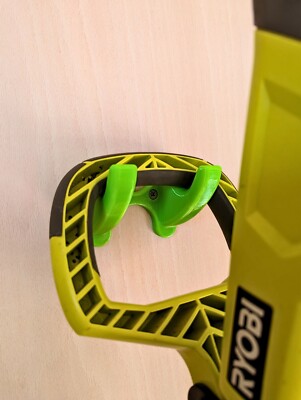 Ryobi Akku-Rasentrimmer Wandhalterung für Ihre Garage oder Ihren Schuppen!