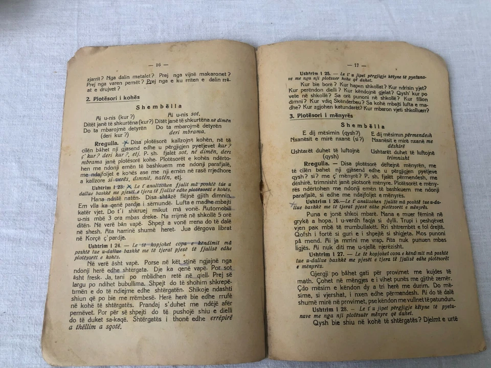 OLD ALBANIAN LANGUAGE SYNTAX BOOK FIRST PART 1940 FIRST KNOWING OF ALB. SYNTAX - Image 3 of 4