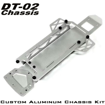 Custom Aluminum Chassis Kit for Tamiya DT-02 Chassis Holiday Buggy/Fighter Buggy