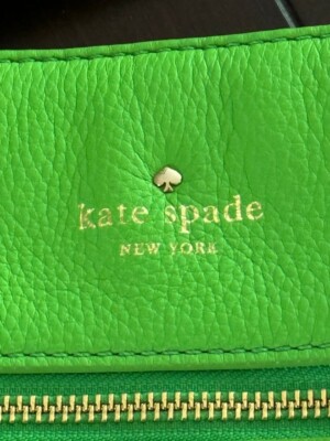 バッグ greeen Kate Spade New York Lime Green Genuine Leather Crossbody/Shoulder