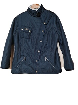 BARBOUR INTERNATIONAL Matlock Black Quilted Jacket Womens S UK
