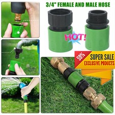 +^3/4" Female and Male Hose Pipe Fitting Set Quick Garden Water Connector Cheap