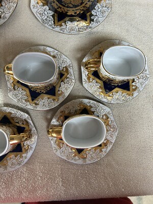 Vintage 1794 Thun M.Z Czeck 24ct Gold Tea Set | eBay