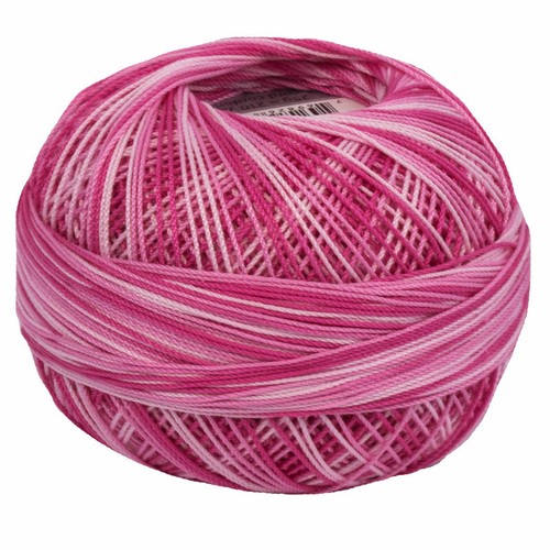Lizbeth Egyptian Cotton Crochet Thread Size 20 Color 176 Pink Blossoms