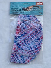 Colorful Superior Polyester Cloth Fabric Bathing Cap Swimming Caps Swimming Hats