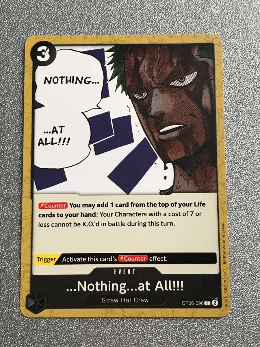 OP06-096 Nothing!!! Happened…!!! Uncommon English One Piece TCG