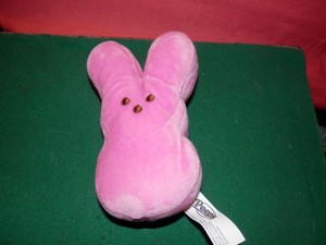 pink peep bunny plush