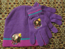 Bratz Purple Winter Hat Cap Gloves Set sz Girls 7 - 16X NEW NWOT