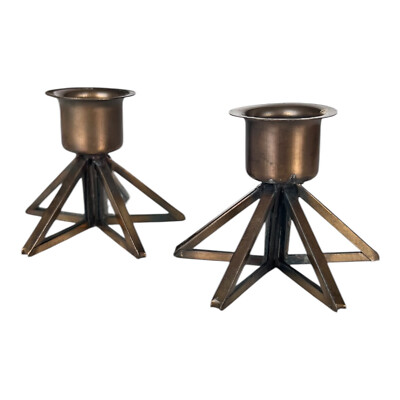 Kerzenhalter Kerzenständer Metall-Kerzenständer für Stabkerzen Ø 2.2 cm 2er Set
