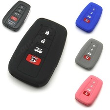 Silicone Case Cover For Toyota Camry Corolla Mirai Remote Smart Key Fob 4 Button