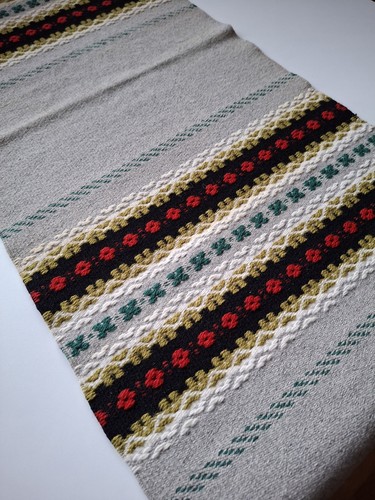 Swedish vintage wool table runner table cloth - Picture 11 of 11