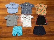 Lot of 8 Toddler 6-12 Months: 3 pcs Shirts, 3 pcs Shorts  2 pcs T-Shirts