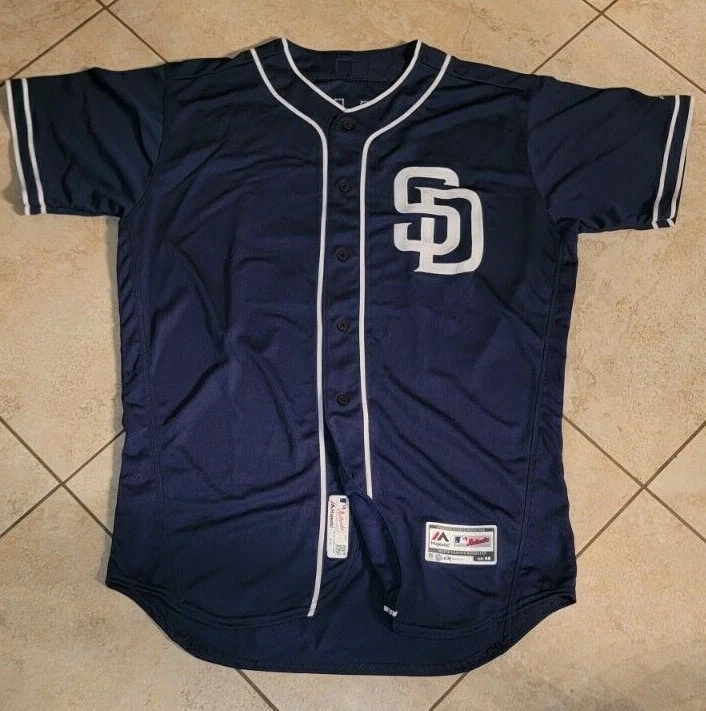 2018 San Diego Padres Alternate Navy Game Used/Issued Jersey - Villanueva