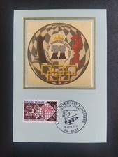 CARTE PREMIER JOUR TIMBRE JEUX OLYMPIQUES ÉCHIQUÉENS 1974 N° 1800 OBLITÉRÉ NICE