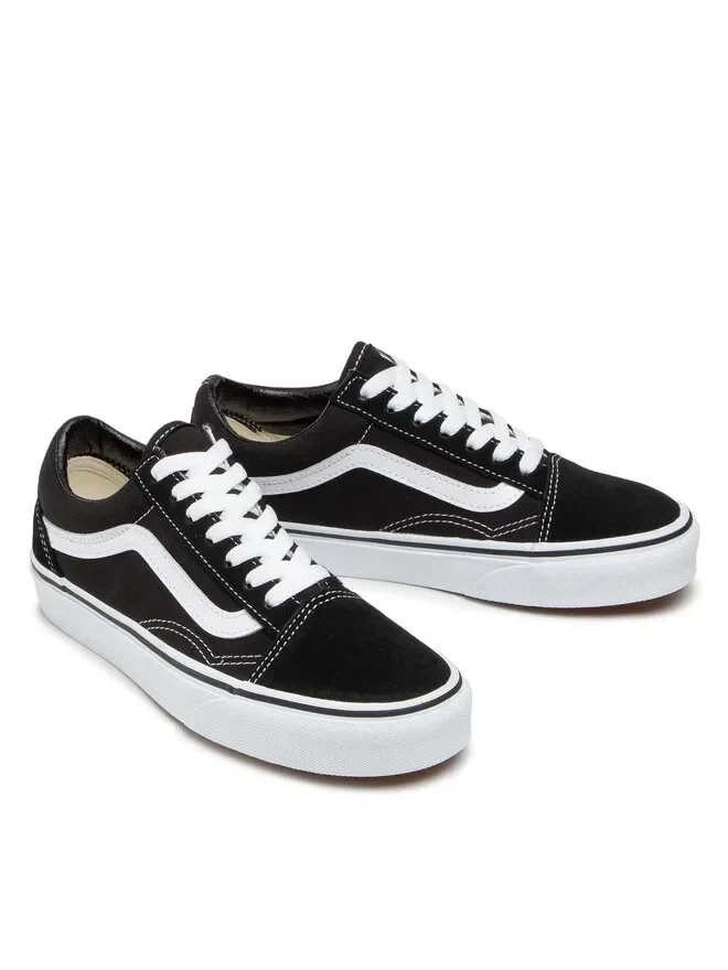 Vans Old Skool Scarpe da Ginnastica Unisex Adulto - Black/White - Immagine 3 di 4