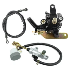 Rear Brake Caliper Master Cylinder w/Hose for Yamaha Warrior 350 YFM350X 1987-04