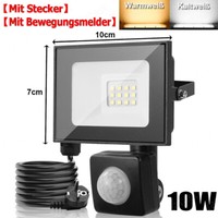 10W-100W Led Fluter Mit Bewegungsmelder AußEn Strahler Garten Scheinwerfer Lampe