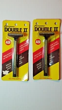  Vintage Personna Double II All Pro Razors Twin Blades on Two Sides NIP