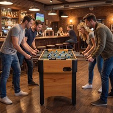 Foosball Table, Home Arcade Football Table Set for Kids  Adults, Family Nights