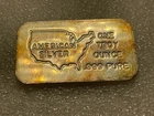 Vintage American Silver- 1 Troy Oz .999 Fine Silver Bar With Nice Toning!!