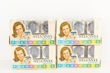 Sylvania Blue Dot Flash Cubes, 3 Cube Pack x 4 12 cubes total, New Old Stock