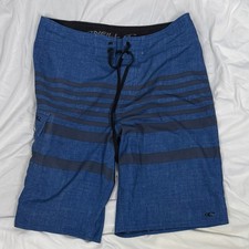 Oneil Board Shorts Striped Athletic Surf Stretch Mens Size 28 10 inch Inseam