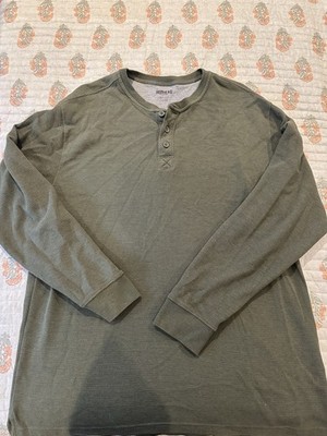 Red Head Men's Shirt Size 2XL Pullover Long Sleeve Grey Button