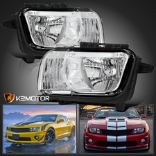 Fits 2010-2013 Chevy Camaro Clear Halogen Headlights Head Lamps Leftright Pair