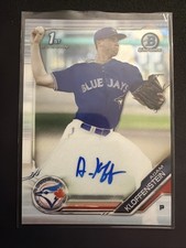 2019 Bowman Chrome-Adam Kloffenstein Auto #CPA-AKL 1st Bowman Blue Jays Rookie