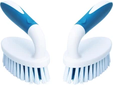 Scrub Brush, 2 Pack Household Cleaning Brushes with Stiff Bristles, Scrubbing Br