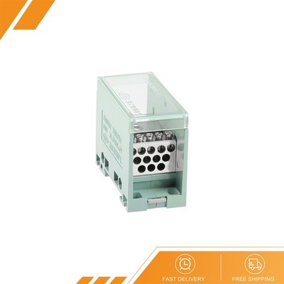 1 Input 12 Output 35mm DIN Rail Terminal Blocks Distribution Block 10-35mm2