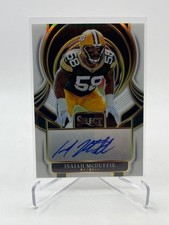 2025 SELECT ISAIAH MCDUFFIE AUTO WHITE PRIZM #D 49/50 SP PACKERS