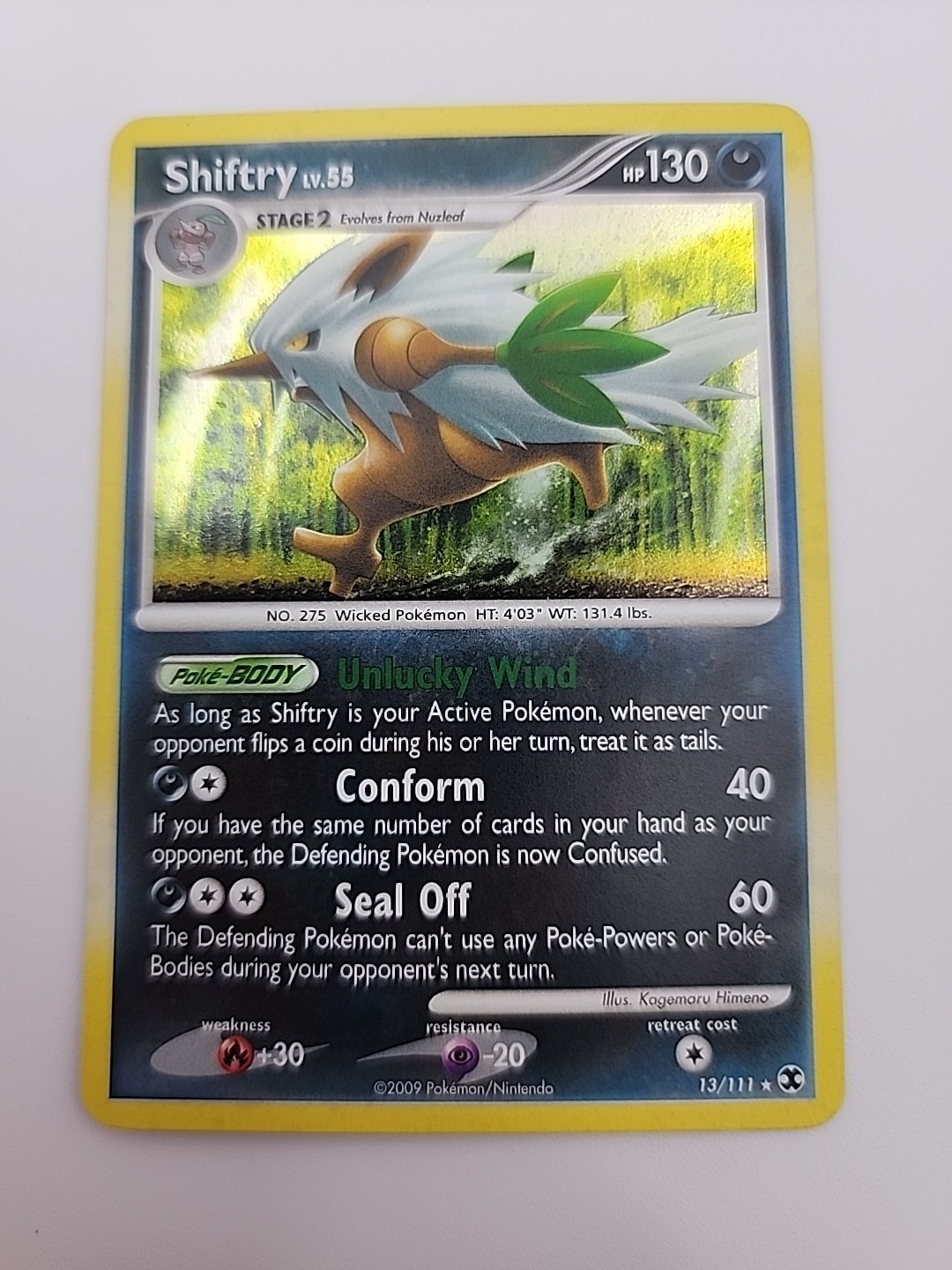 Shiftry 13/111 Rising Rivals Holo