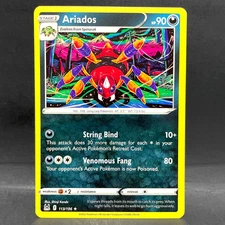 2022 POKEMON LOST ORIGIN ARIADOS 113/196 (RARE)