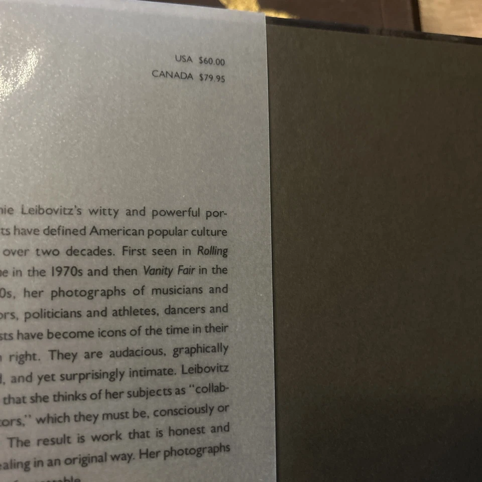 Annie Leibovitz Photographs 1970 - 1990 First Edition HCDJ 1991 - Image 4 of 4